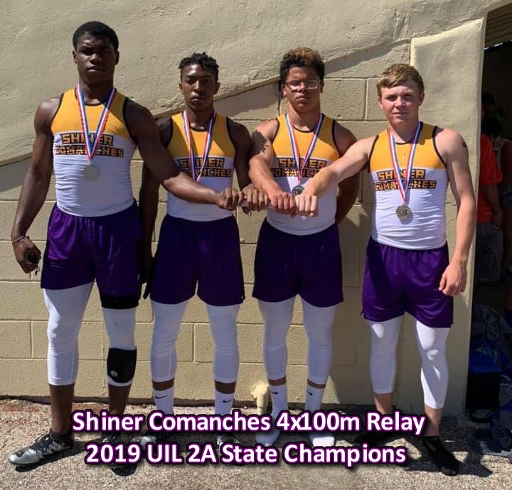 Shiner Comanches - 2019 Class 2A 4x100M Relay State Champions